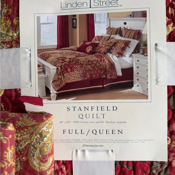 Stanfield/ JCPenney Quilt  and shams (2) Full/ Queen - Picture 3 of 8